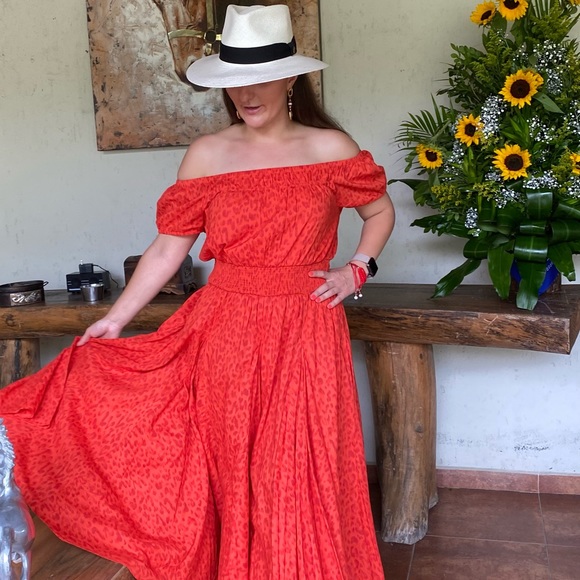 INC International Concepts Cotton Off-The-Shoulder Midi Dress - Picture 12 of 12